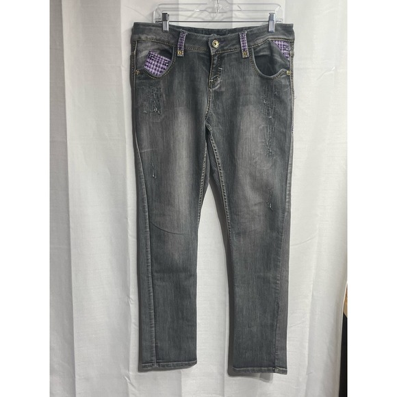 Coogi Women’s Jeans Black Size 14W Embroidered Back Pockets - Picture 3 of 7